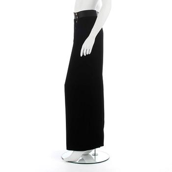 CHANEL, a pair of black velvet pants.