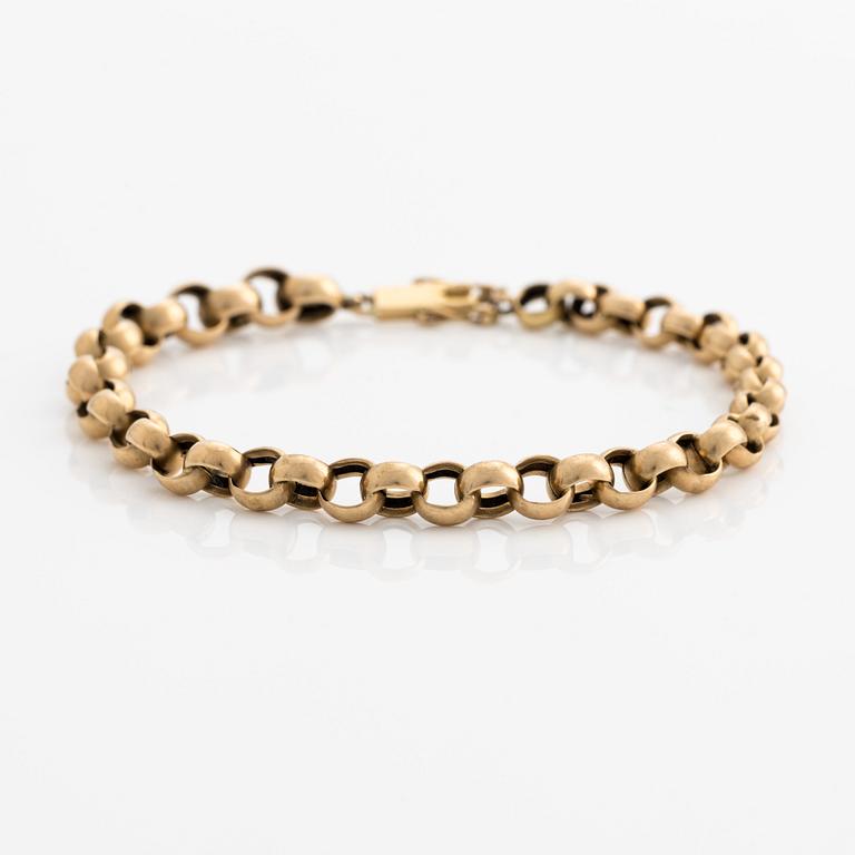 Armband, ärtlänk, 18K guld.