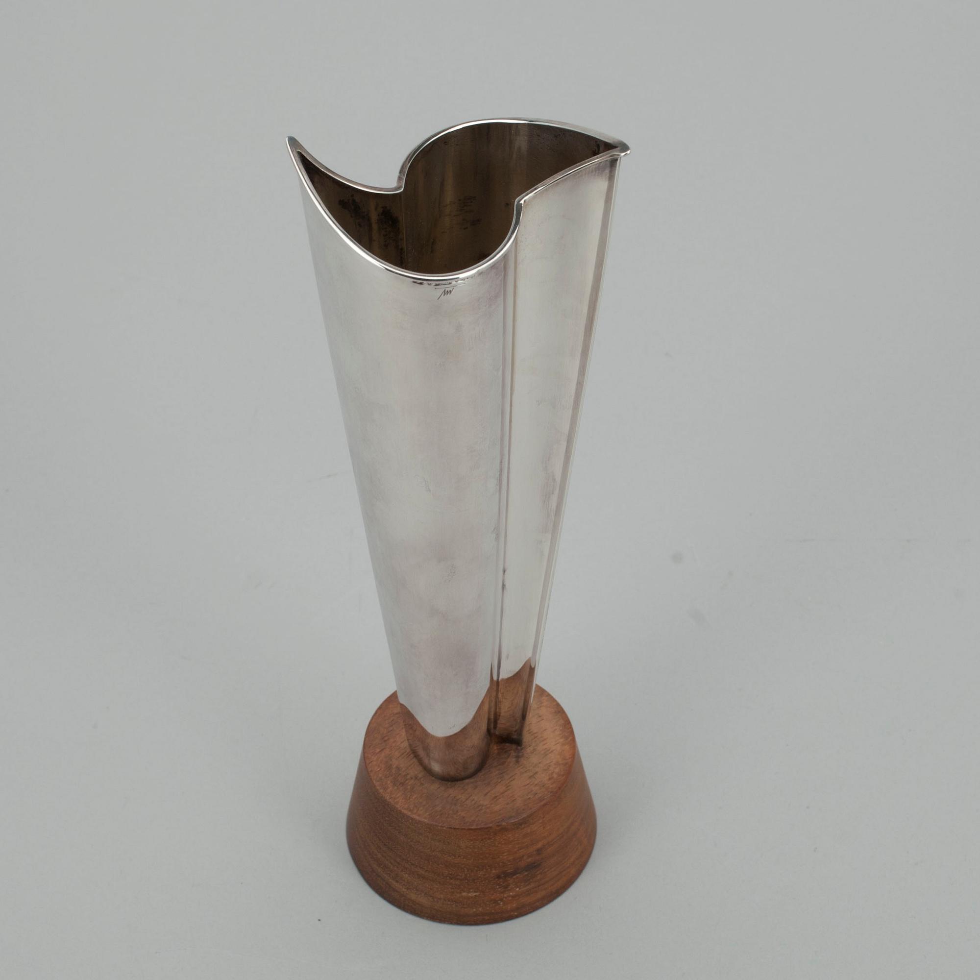 VAS, silver och jakaranda, Tapio Wirkkala, stämplad TW. Tavastehus 1964.