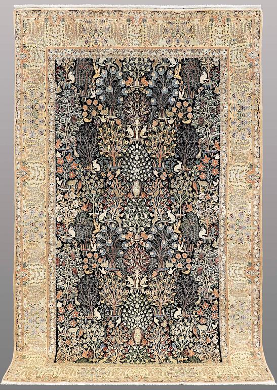 A RUG, Figural Nain, so called 6 LAA, ca 283 x 180 cm.