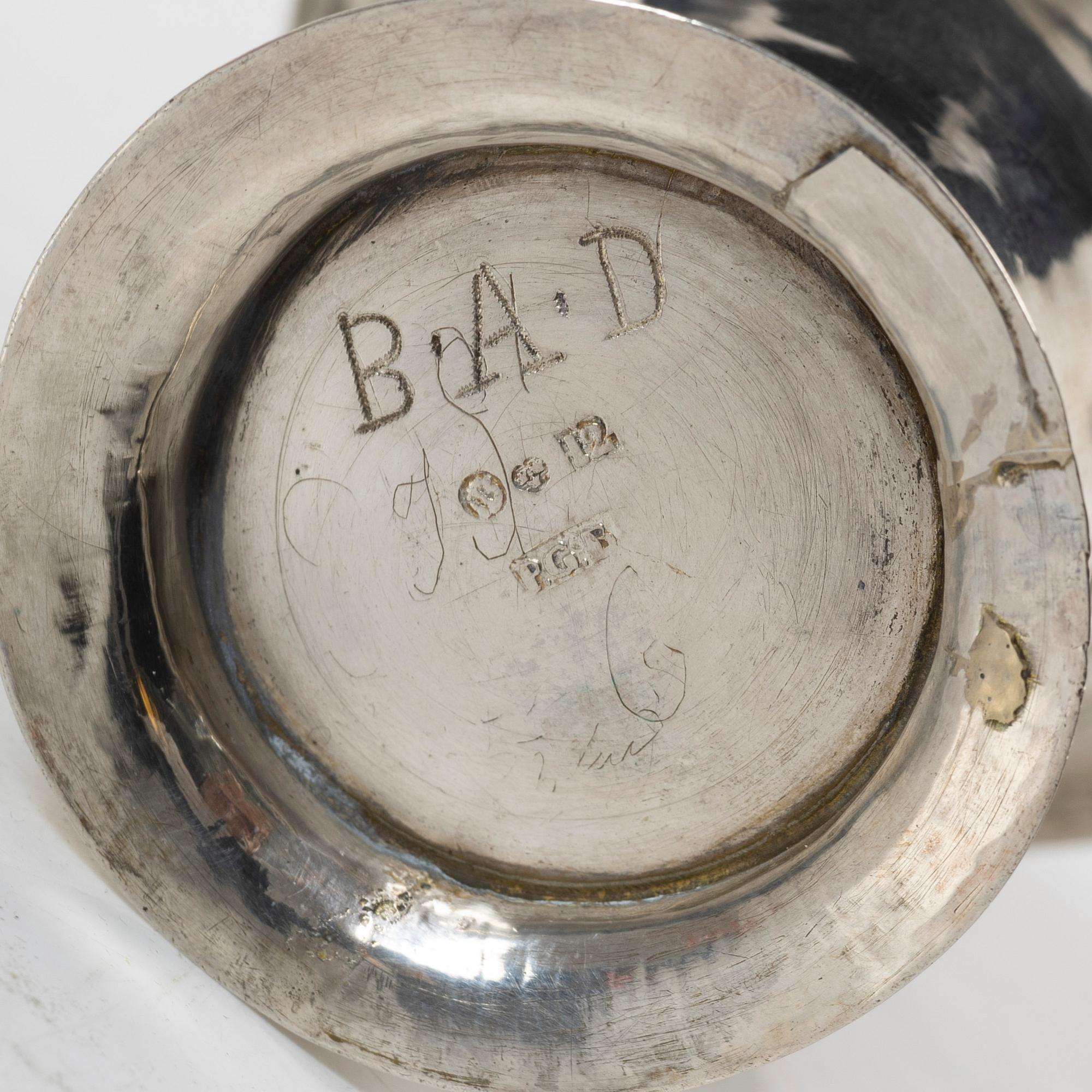 Petter Gillberg, bägare, silver, Varberg 1791.