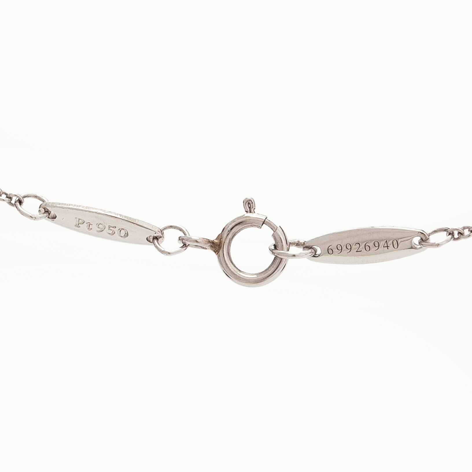 Tiffany & Co, Elsa Peretti, kaulakoru, "Diamonds by the Yard", platinaa ja briljanttihiottu timantti.