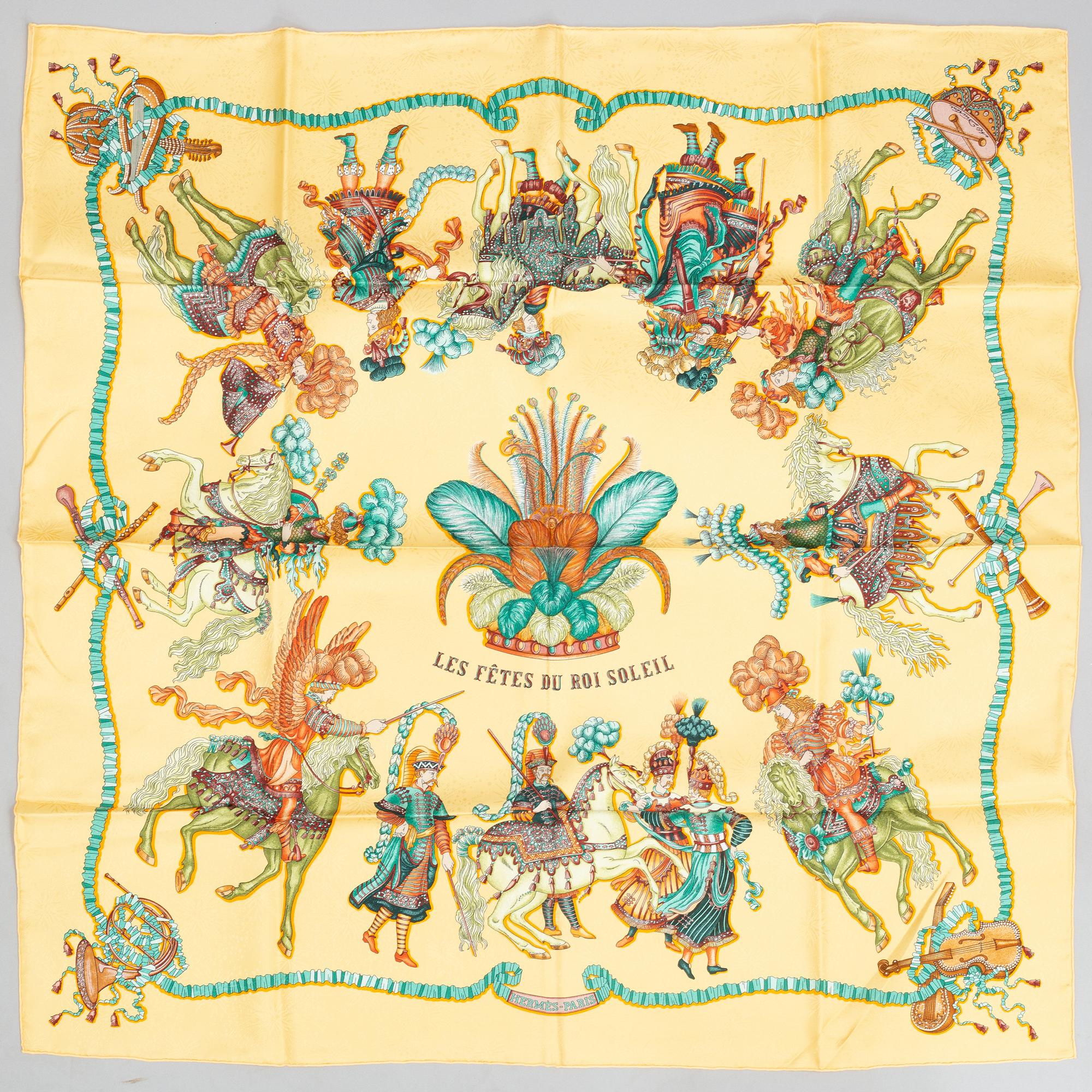 Hermès, scarf, "The Festivals of the Sun King".
