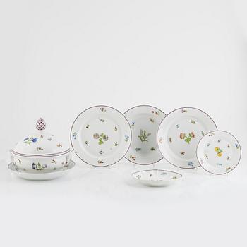 A 92-piece porcelain dinner service, Nymphenburg, Germany.