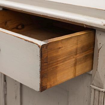 A pair of column cabinets, circa 1900.