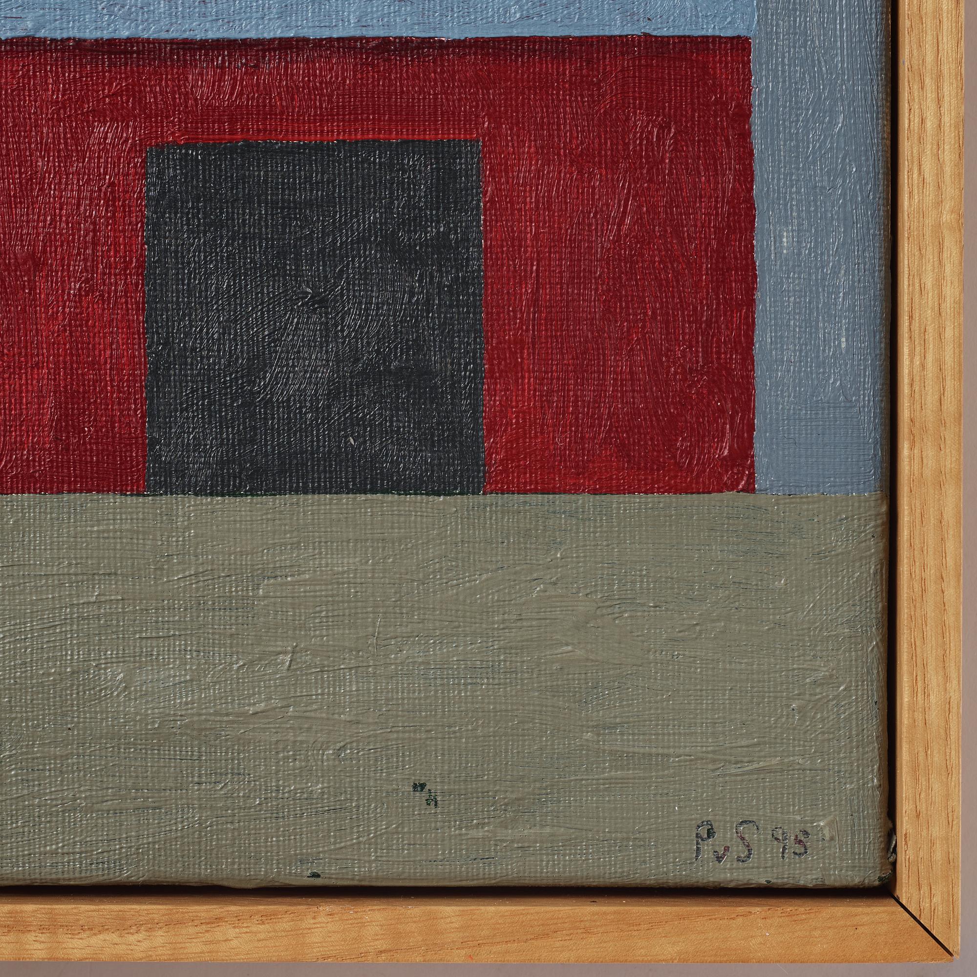 Philip von Schantz, oil on canvas. Signed PvS and dated 95.