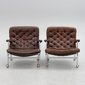 Bruno Mathsson, armchairs, a pair of "Karin". Dux.