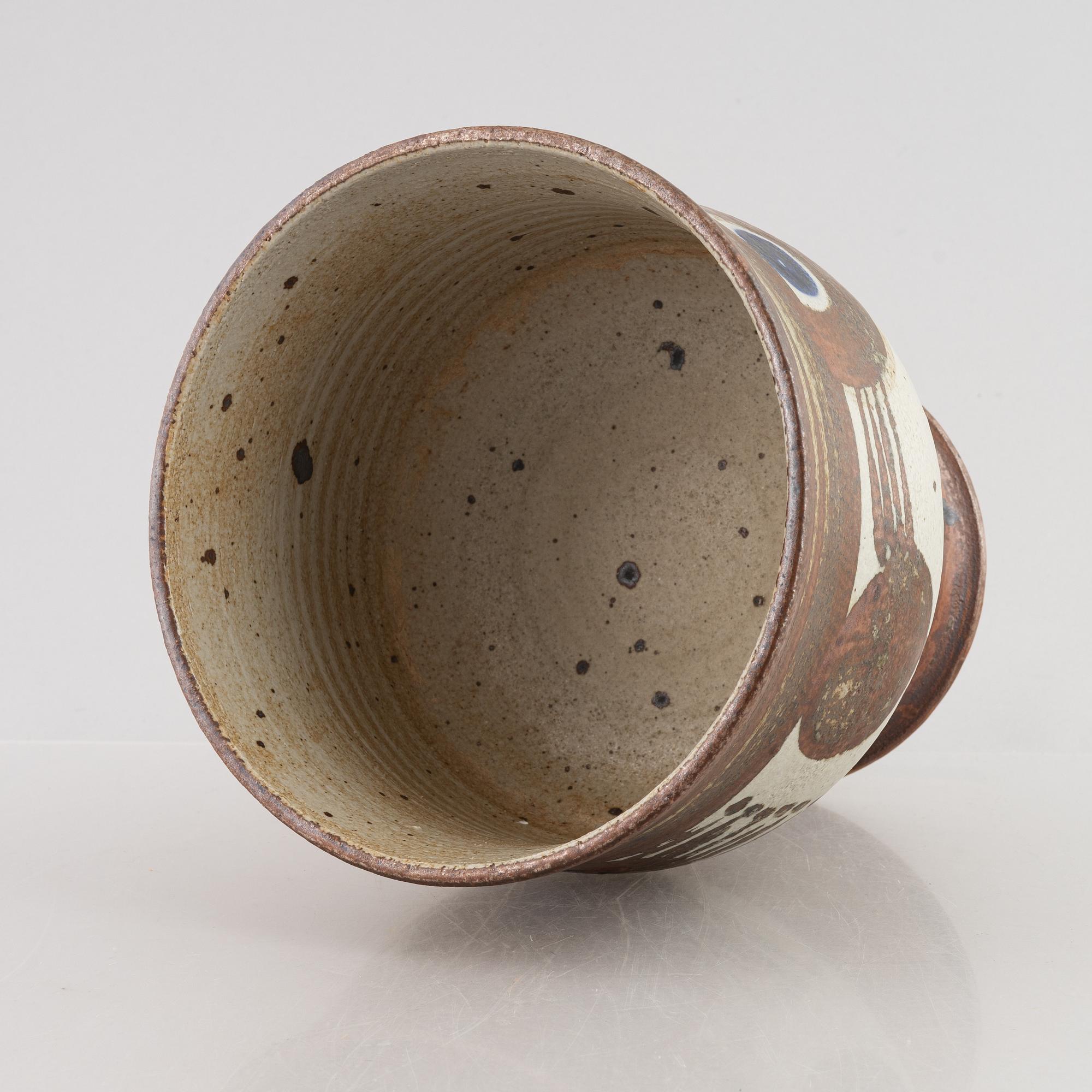 Lisa Larson, a unique glazed stoneware vase, Gustavsberg Studio.