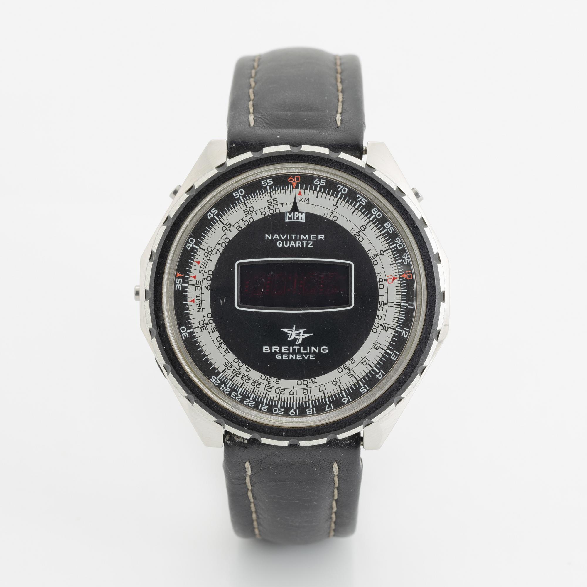 Breitling, Geneve, Navitimer, LED, wristwatch, 48,5 mm.