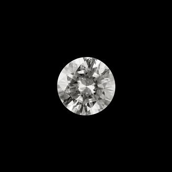 59. Diamantgradering, A brilliant cut diamond, loose. Weight 0.68 cts.