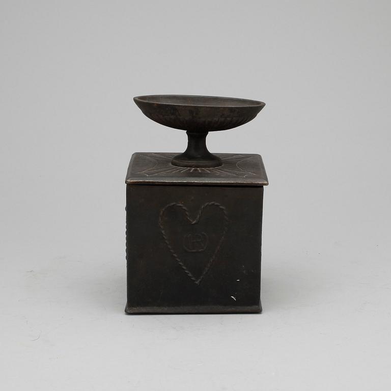 TOBAKSBURK, gjutjärn, 1800-tal.