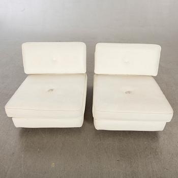 A pair of Gillis Lundgren 'Poco' IKEA 1970's lounge chairs.