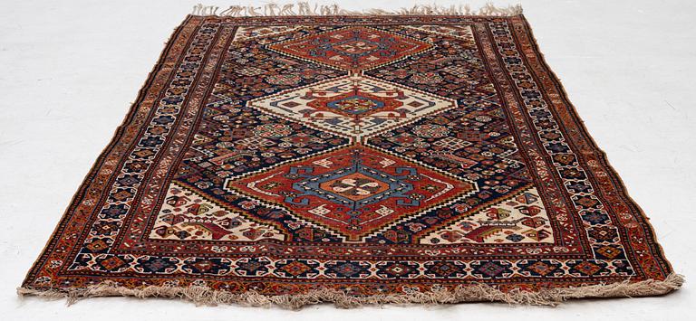 Carpet, Qashqai, antique, approx. 237 x 142 cm.
