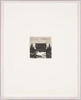 PATRIK ANDINÉ samt CHRISTIAN SIMONSON, etsningar, 2 st, signerade och numr 35/50.