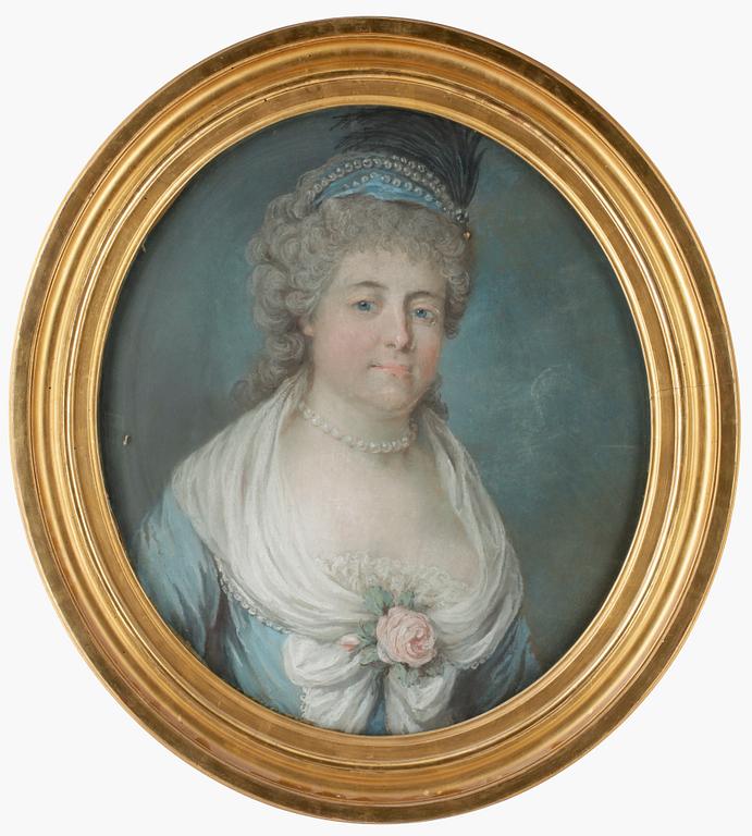 OKÄND KONSTNÄR, pastell omkring år 1800.