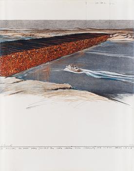 118. Christo & Jeanne-Claude, "Ten million oil drums wall, project for the Suez Canal".