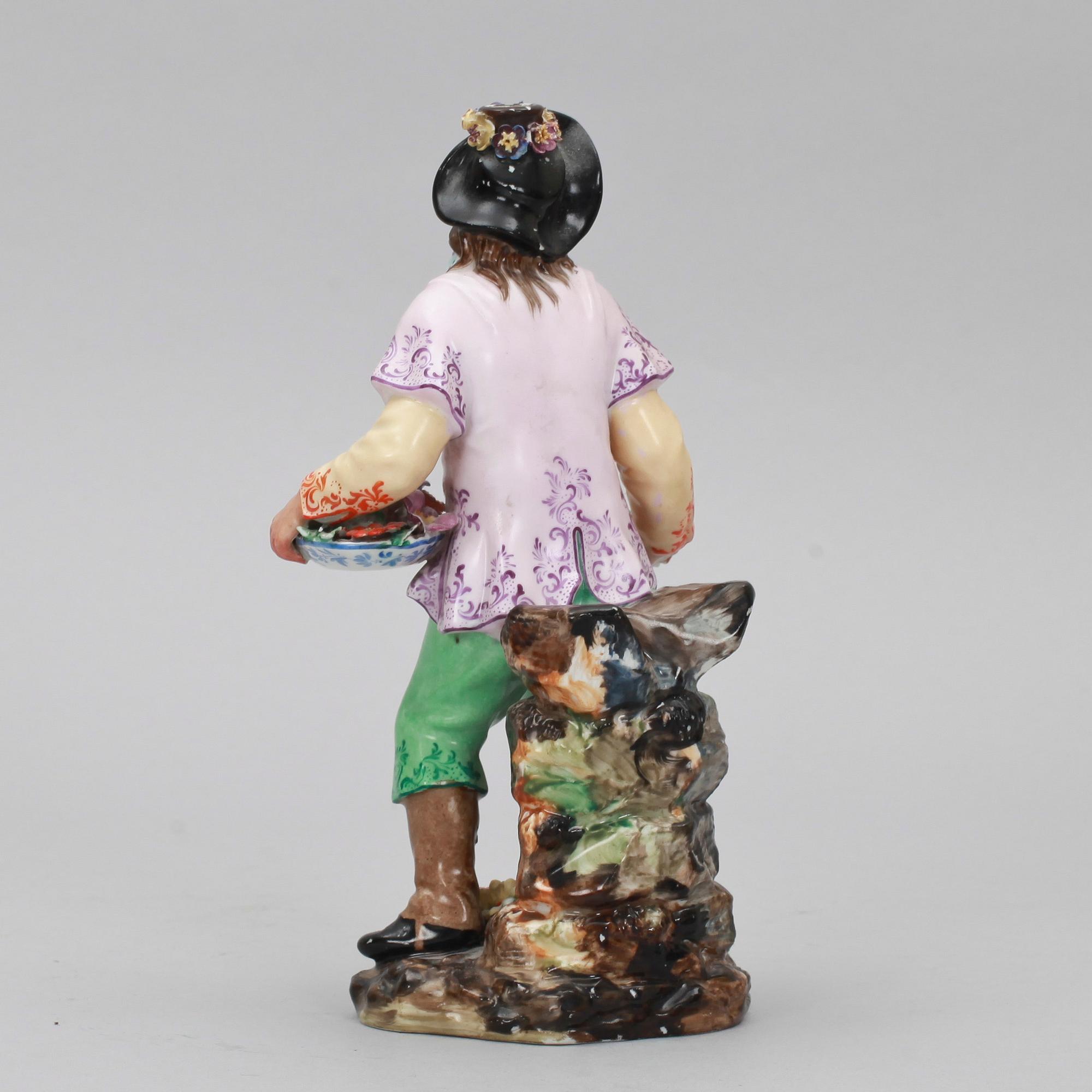 FIGURIN, porslin, troligen England, 1800-talets slut.