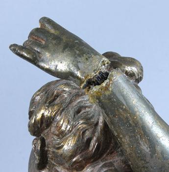 SKULPTUR, efter Èmile Bruchon, bronserad zink, sign. 1800/1900-tal.