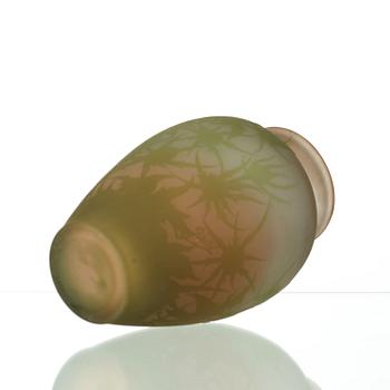 Emile Gallé, an Art Nouveau cameo glass vase, Nancy, France.