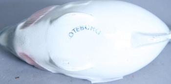 ASKFAT, 3 st, samt SÅSSNIPA, keramik, bl a Stig Lindberg och Wilhelm Kåge, 1900-tal.