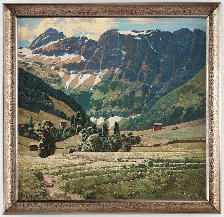 Josef Stoitzner, Alpine landscape.