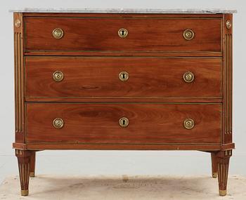 BYRÅ, sengustaviansk, omkring 1800.