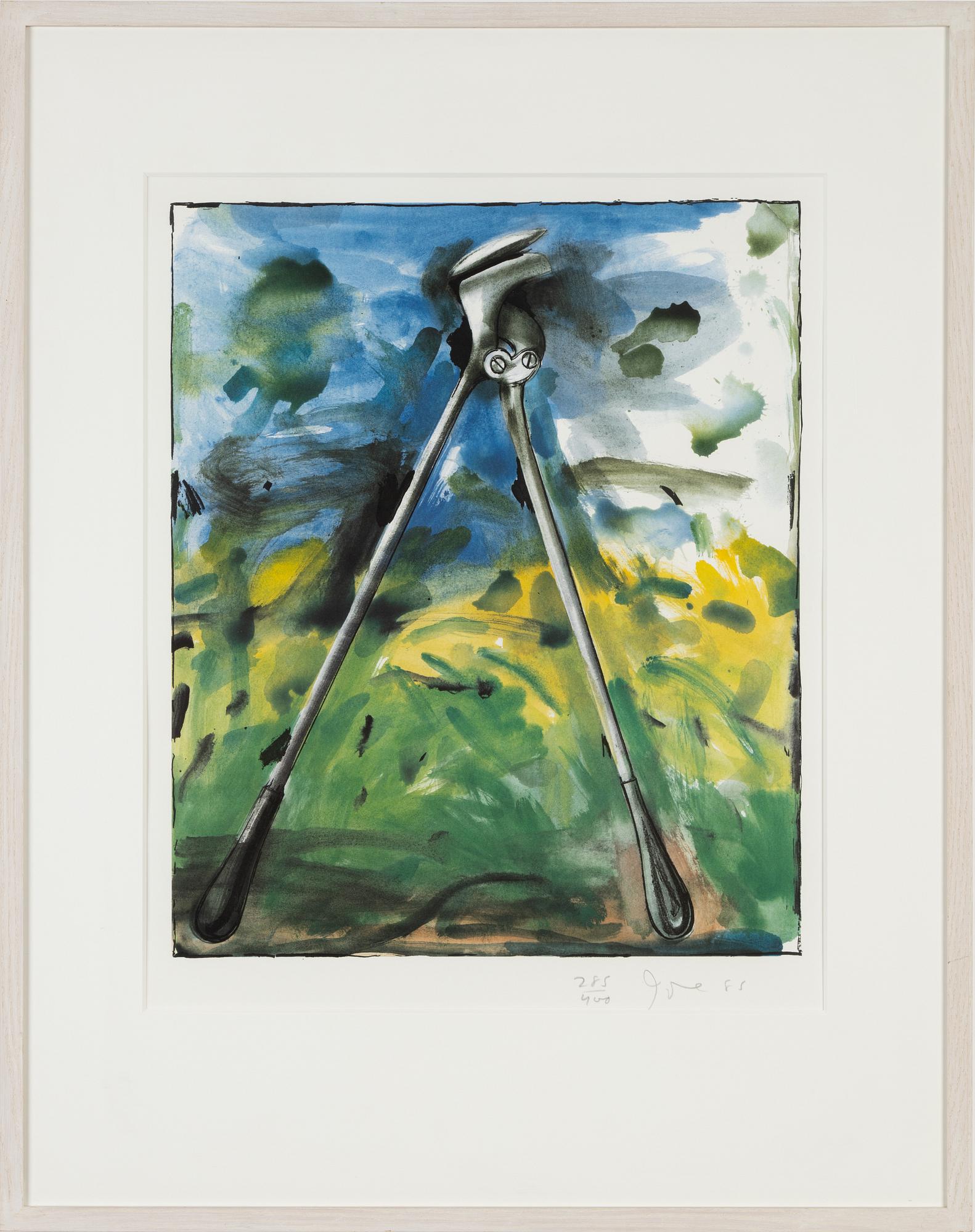 Jim Dine, färglitografi, 1985, signerad 285/400.