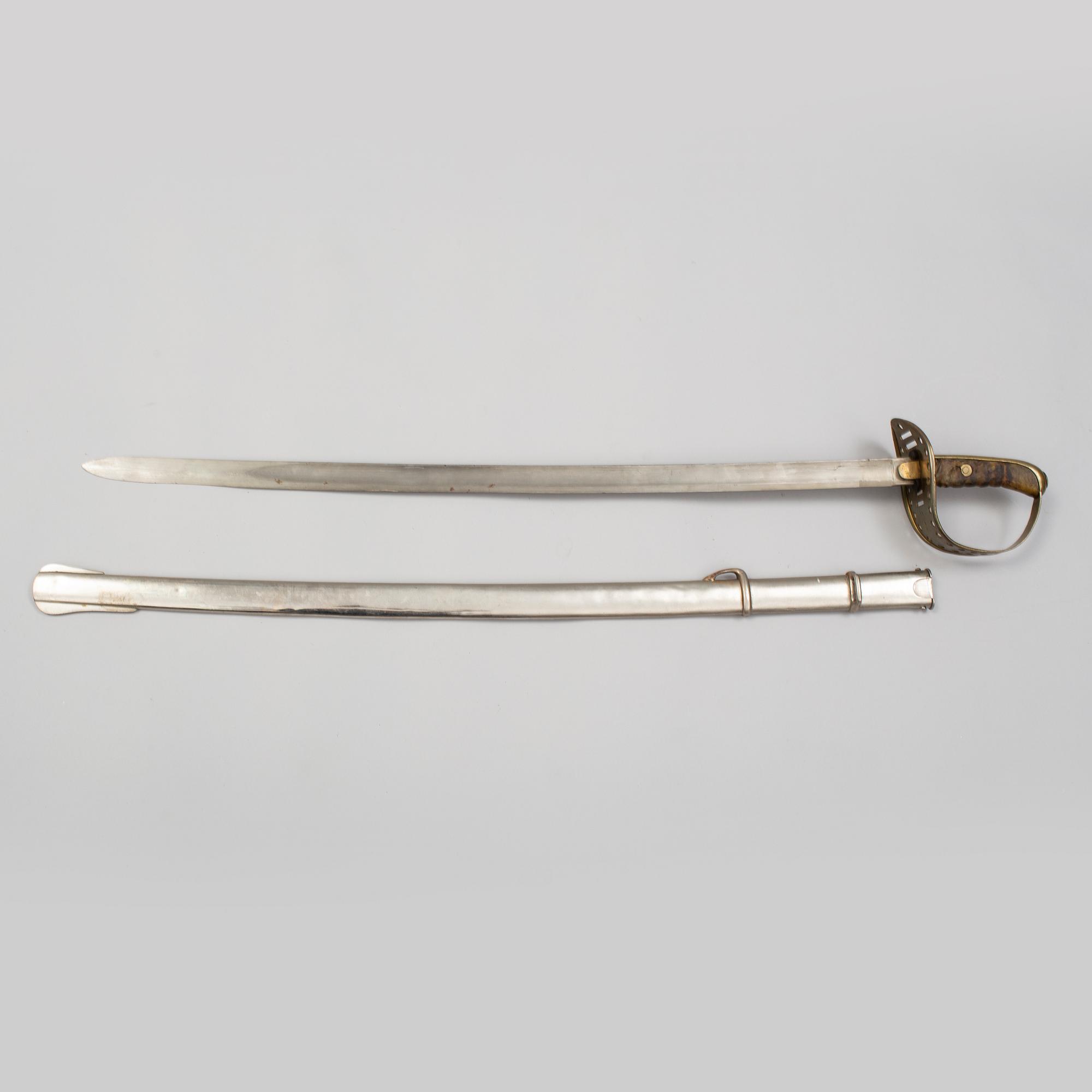 SABEL, svensk, m/1867 för kavallerimanskap.