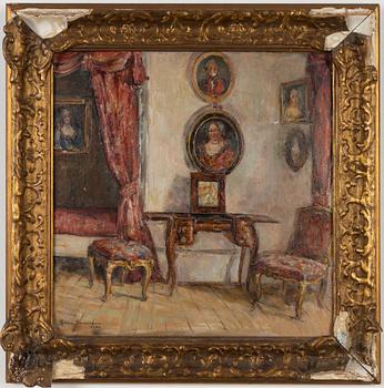 Elna Jacobsson, oil on panel, signed and dated 1929.