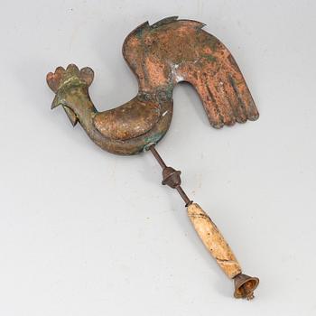 A 19th century copper weather vane.