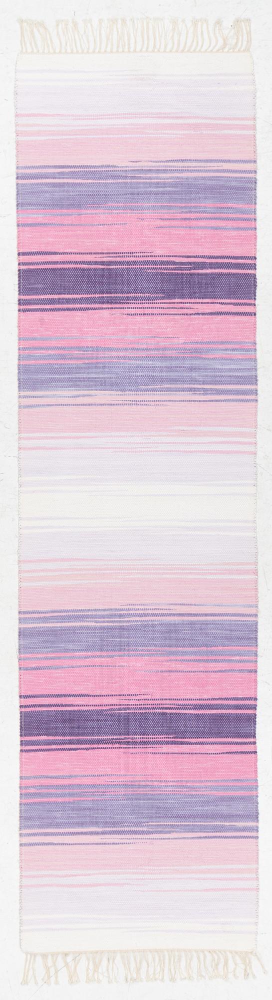 Anna Maria Hoke, a rag rug runner, ca 280 x 74 cm.