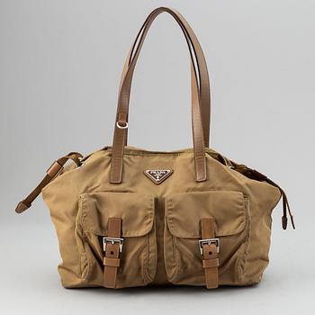 Prada, a nylon handbag.