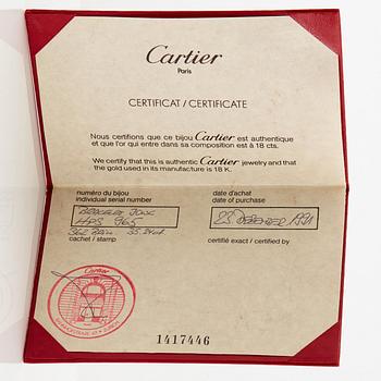 Cartier armring 18K guld med runda briljantslipade diamanter.