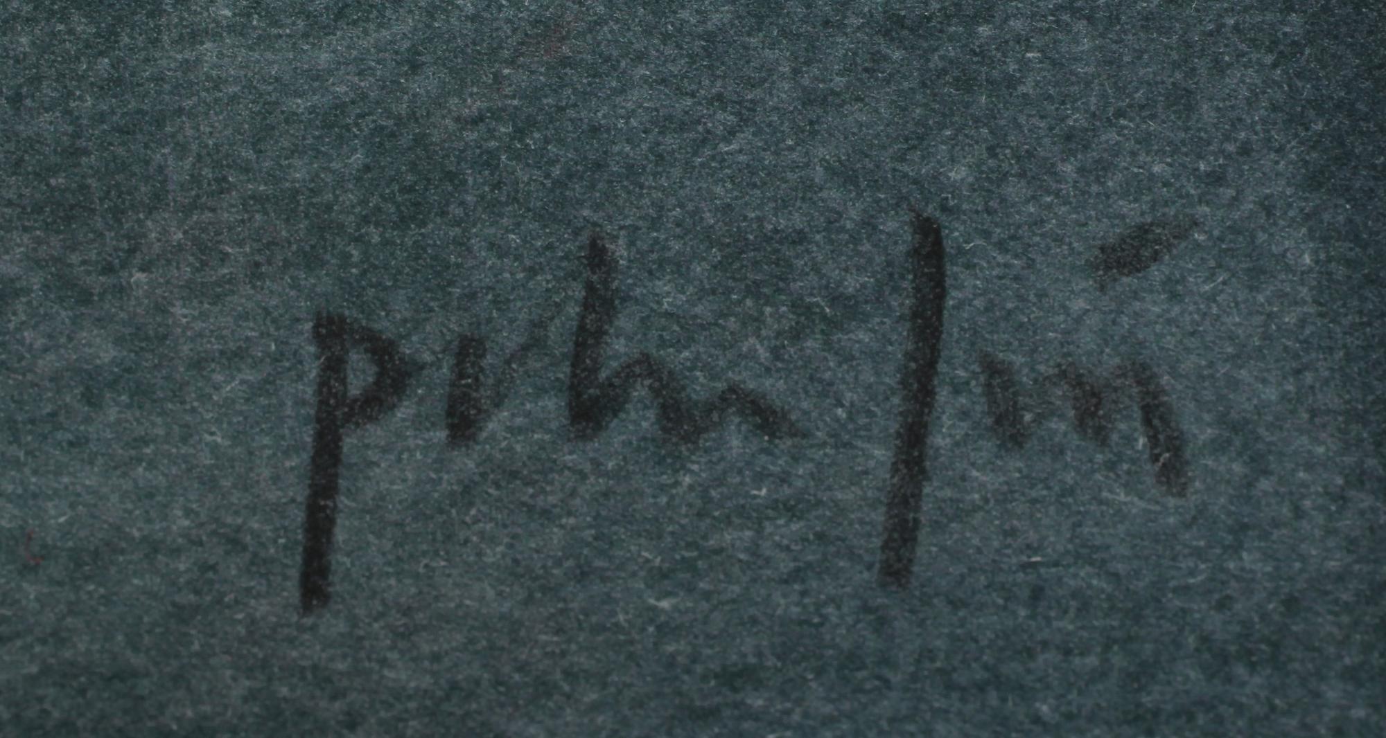 PETER FRIE, färglitografi, sign o numr 84/150.