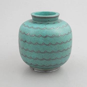 Wilhelm Kåge, a "Argenta" stoneware vase, Gustavsberg.