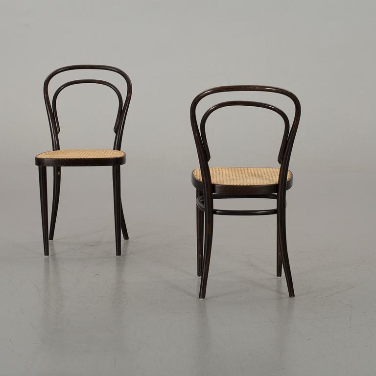 TWO THONET CHAIRS SECOND HALF OF 20TH CENTURY.