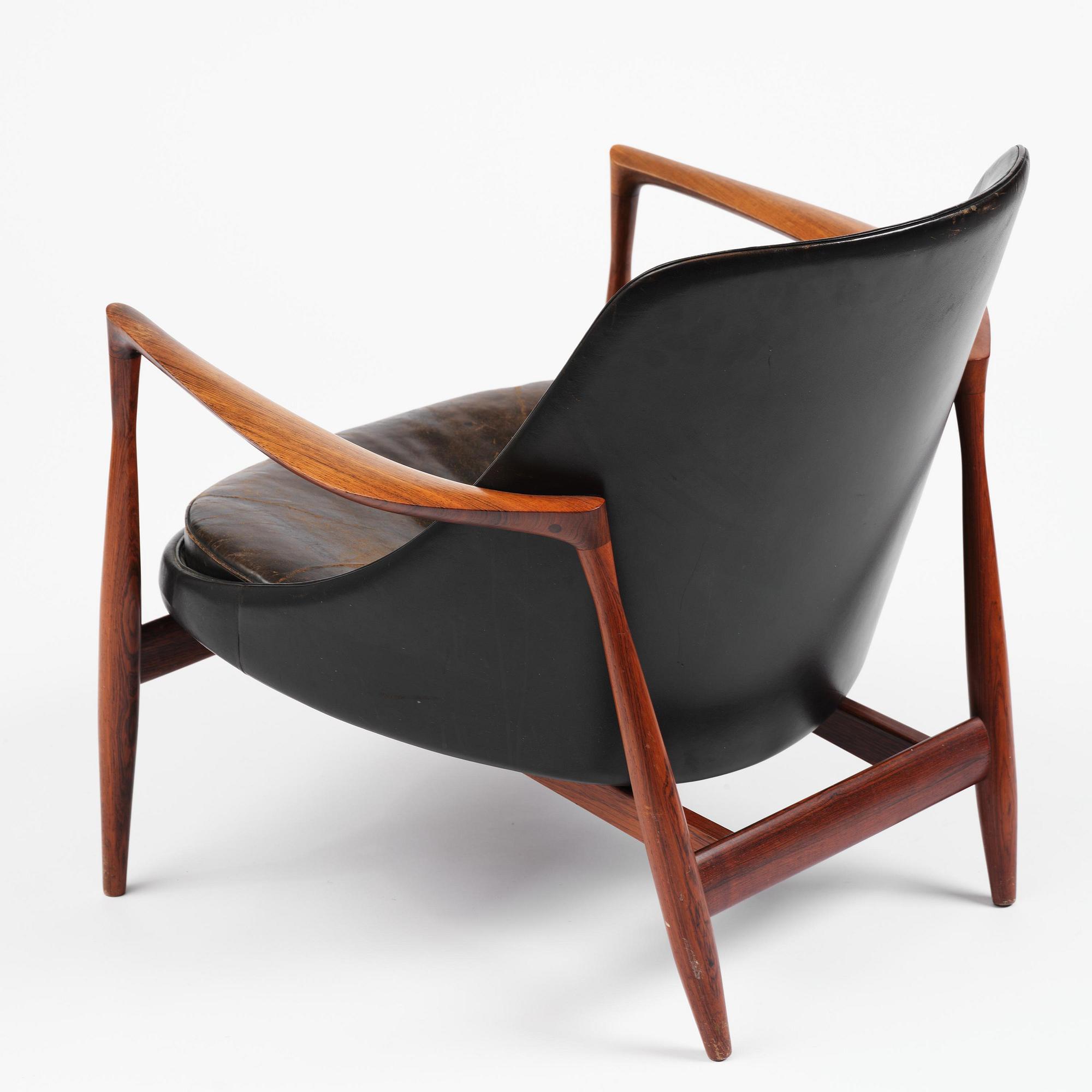 Ib Kofod-Larsen, a rosewood "Elizabeth" easy chair, cabinetmakers Christensen & Larsen, Denmark, 1950s-60s.