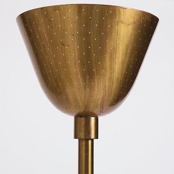 Carl-Axel Acking, a brass and leather floor lamp, designed for the Stockholm Association of Crafts in 1939.