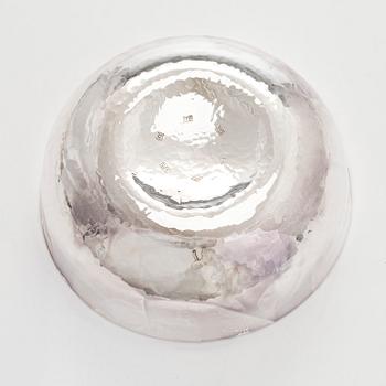 A sterling silver and enamel bowl, maker's mark of A. Tillander, Turku 2005.