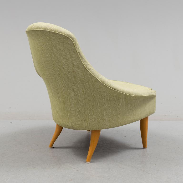 A mid 20th century 'Lilla Eva'arm chair by Kerstin Hörlin-Holmquist.