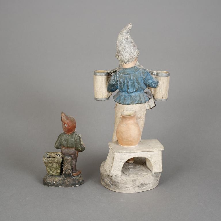 FIGURINER, 2 st, keramik, 1900-tal.