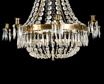 A chandelier from around the turn of the century 1900.