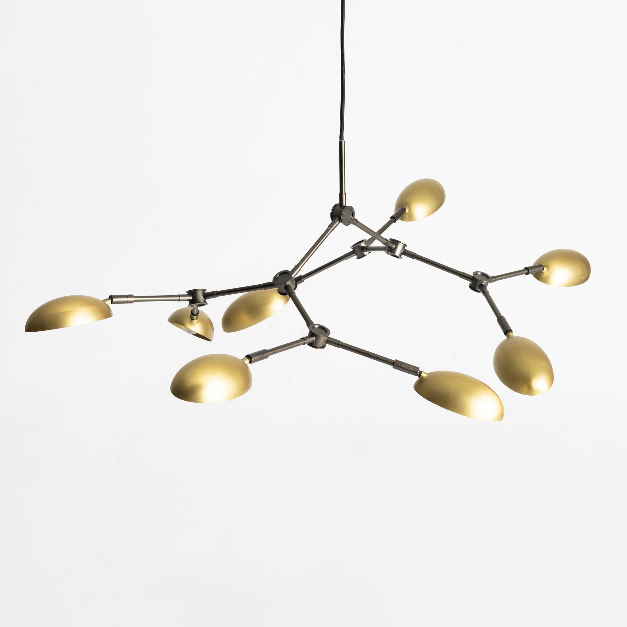 Kristian Sofus Hansen & Tommy Hydahl, taklampa, "Drop Chandelier", 101 Copenhagen, Danmark.