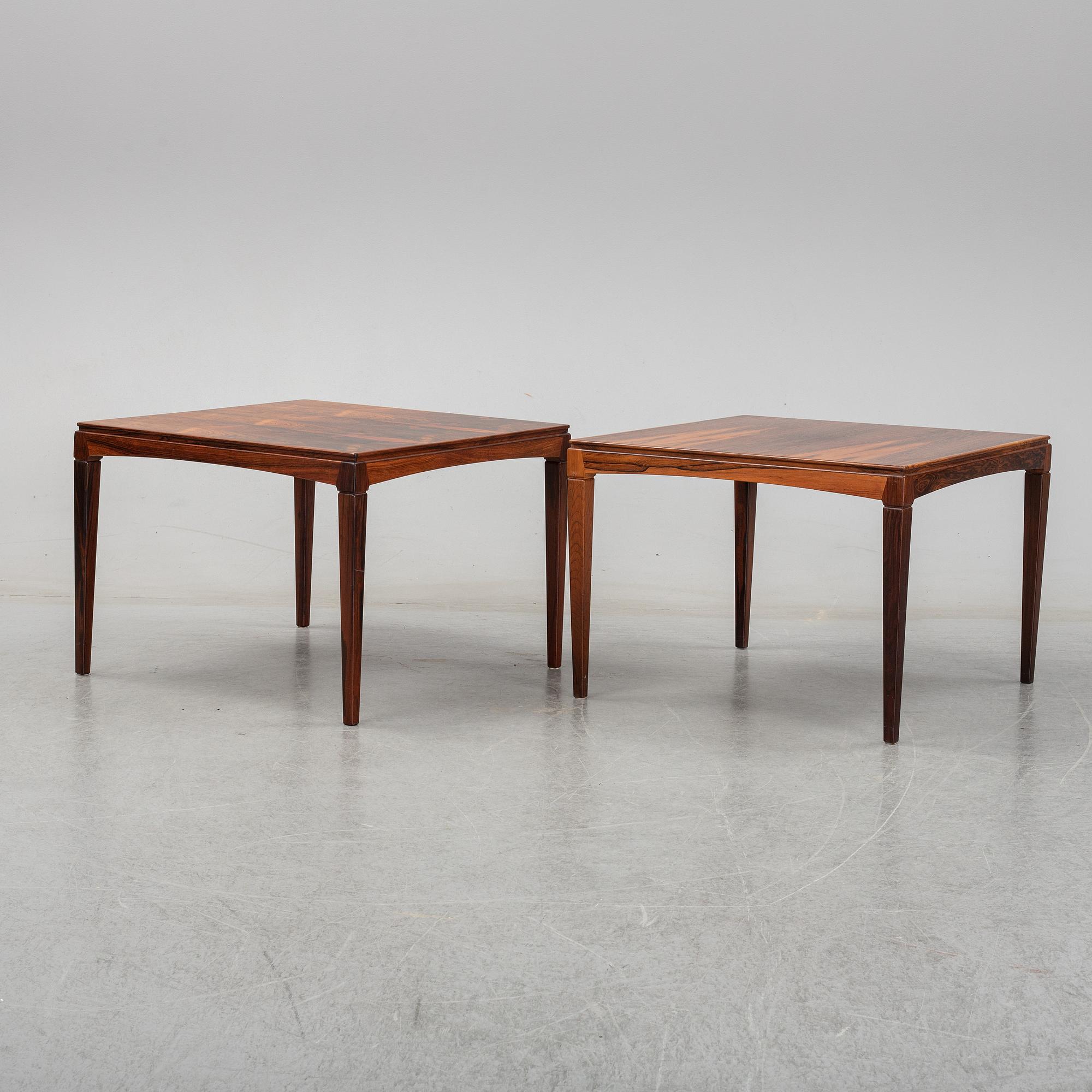 Erik Wörtz, soffbord, 2 st, "Överste", IKEA, 1960/1970-tal.
