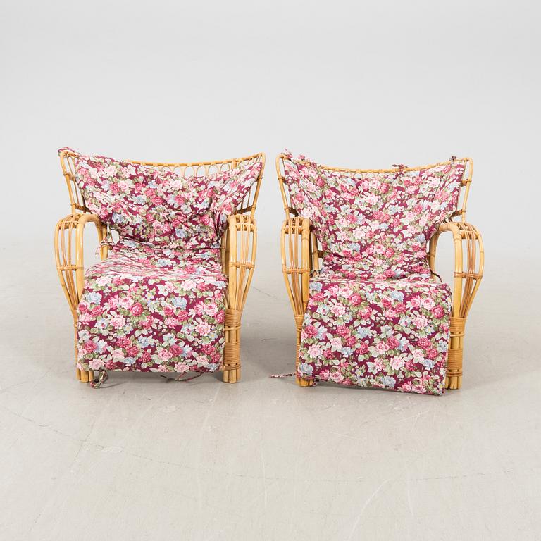 A pair of John Larsson armchairs for KW Larsson 1950s.
