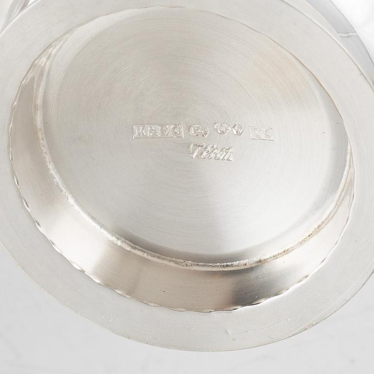 A total of 25 silver cups and beakers, different makers, Sweden, 1948-1973.