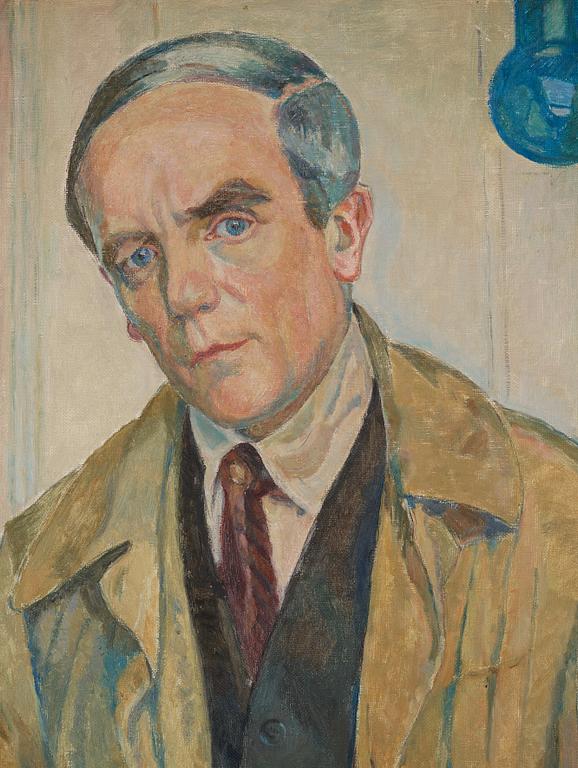 Mollie Faustman, Carl Wilhelmson's self-portrait from 1927 (copy after Wilhelmson's original in Galleria degli Uffizi, Florence).