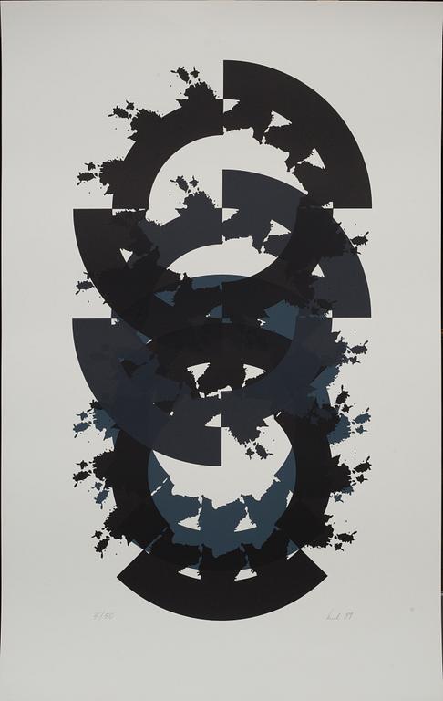 RAUL MEEL, färgserigrafi, signerad -89 och numrerad 5/50.