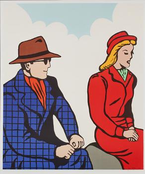 JAN HÅFSTRÖM, färglitografi, signerad, numrerad och daterad 1367/2000, 2003.