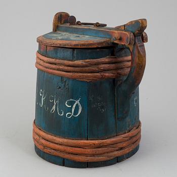 STÅNKA, allmoge, Hälsingland, märkt HKHD 1878.